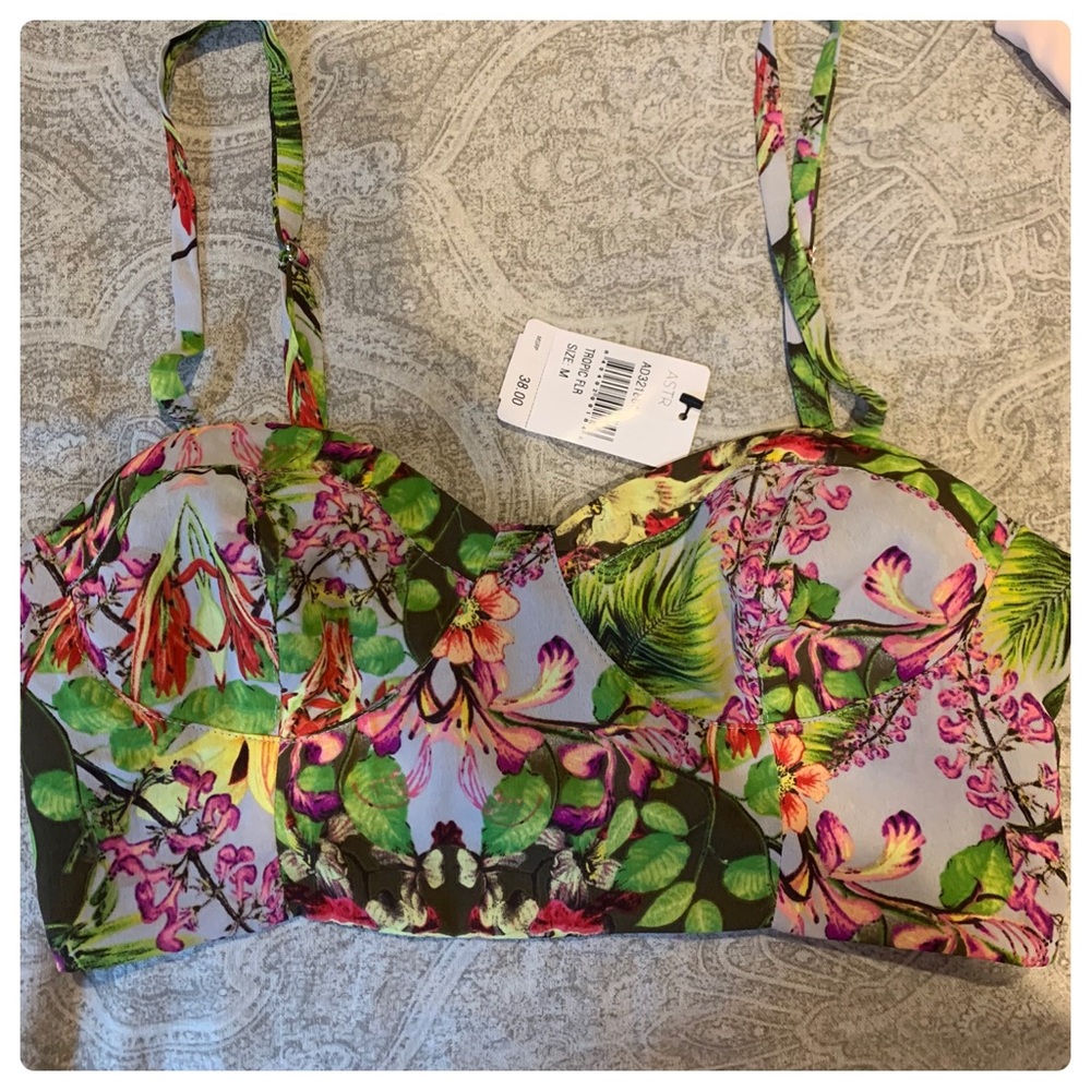 Astr Floral Crop Top